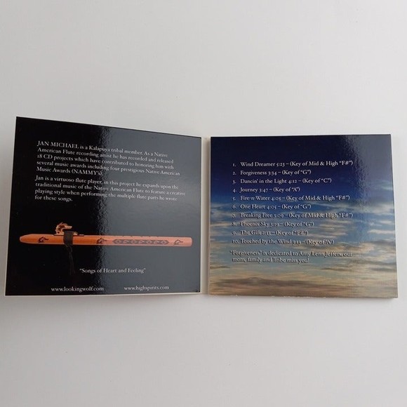 WIND DREAMER-CD BY JAN MICHAEL LOOKING WOLF. - Picture 4 of 6